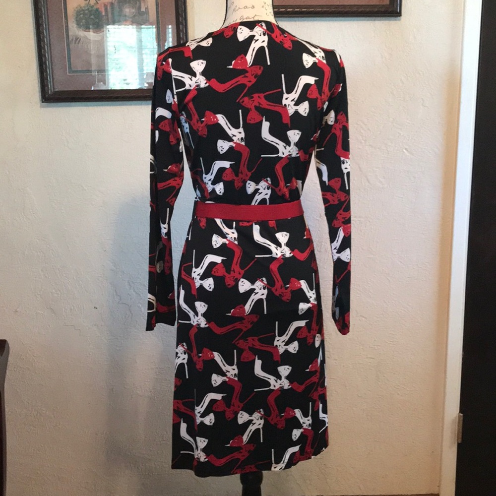 Stylish Red and Black Women's Dress - Picture 4 of 6